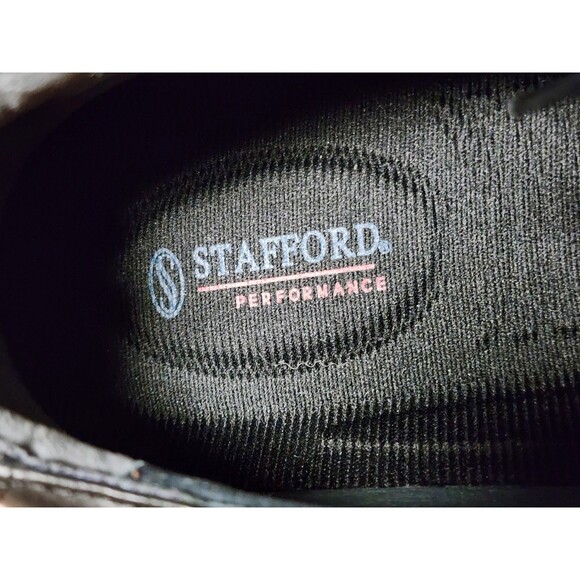 Stafford Performance Black Dress Shoes Size 13 Leather main image 4